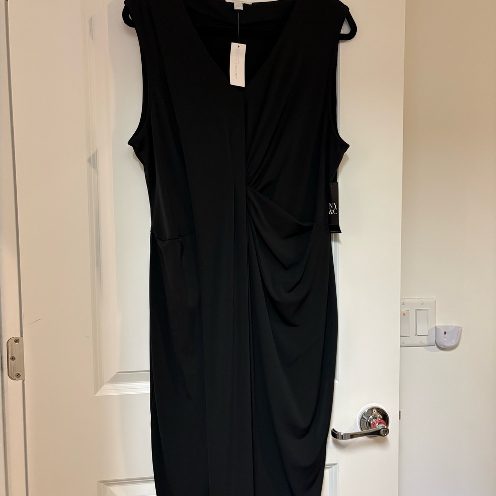 New York & Company Black Midi Dress